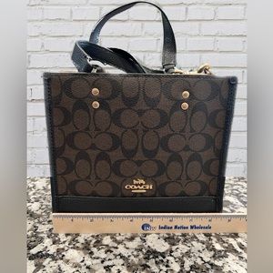 Coach Field Tote 22 - Brown/Black